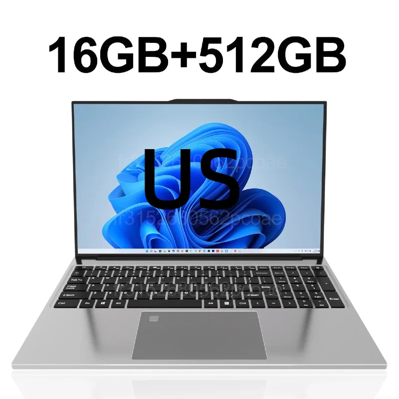 PC Portable 15.6" Intel Core M 6500Y — 16/32 Go RAM, SSD jusqu'à 2 To, Empreinte Digitale, Clavier Rétroéclairé, Windows 11