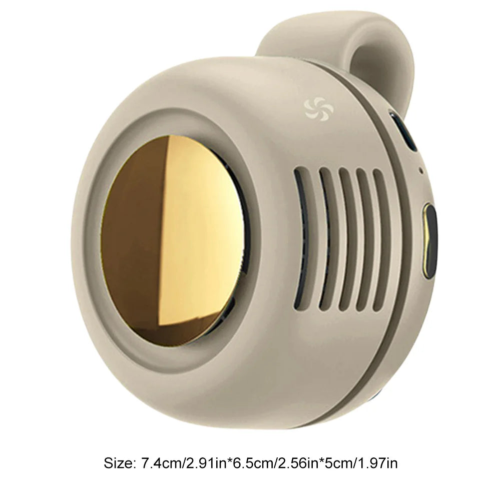 Mini Ventilateur Ceinture Clip Portable – Rechargeable, Mains Libres pour Extérieur et Bureau