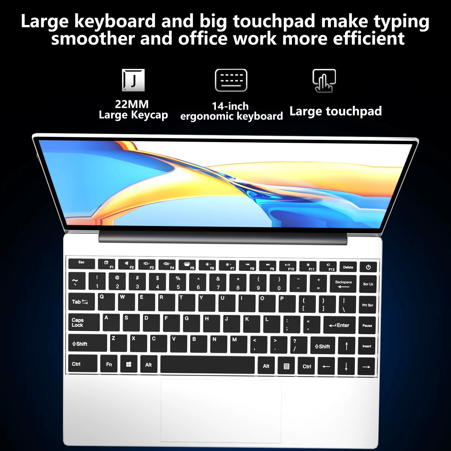 Ordinateur Portable LENO 14.1" Ultra Slim — Intel Pentium 4405U, 16 Go RAM, SSD 2To, Écran Full HD, Windows 11