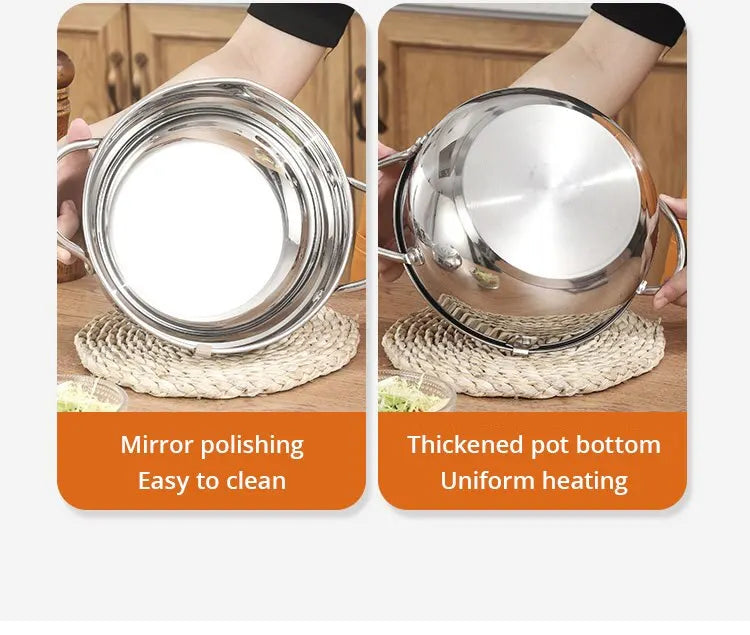 Friteuse en Inox avec Thermomètre Intégré