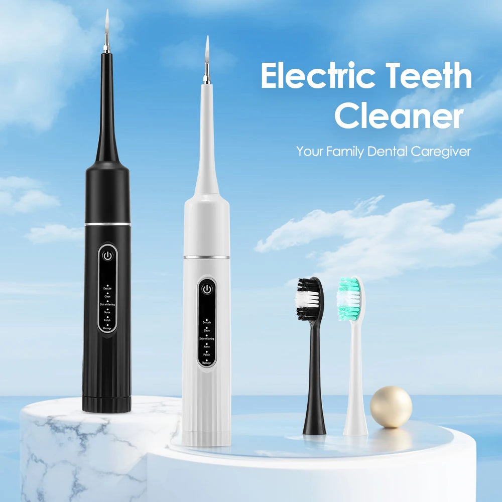 Nettoyeur Dentaire Électrique 6 Modes – Portable, Vibration Haute Fréquence, Blanchiment