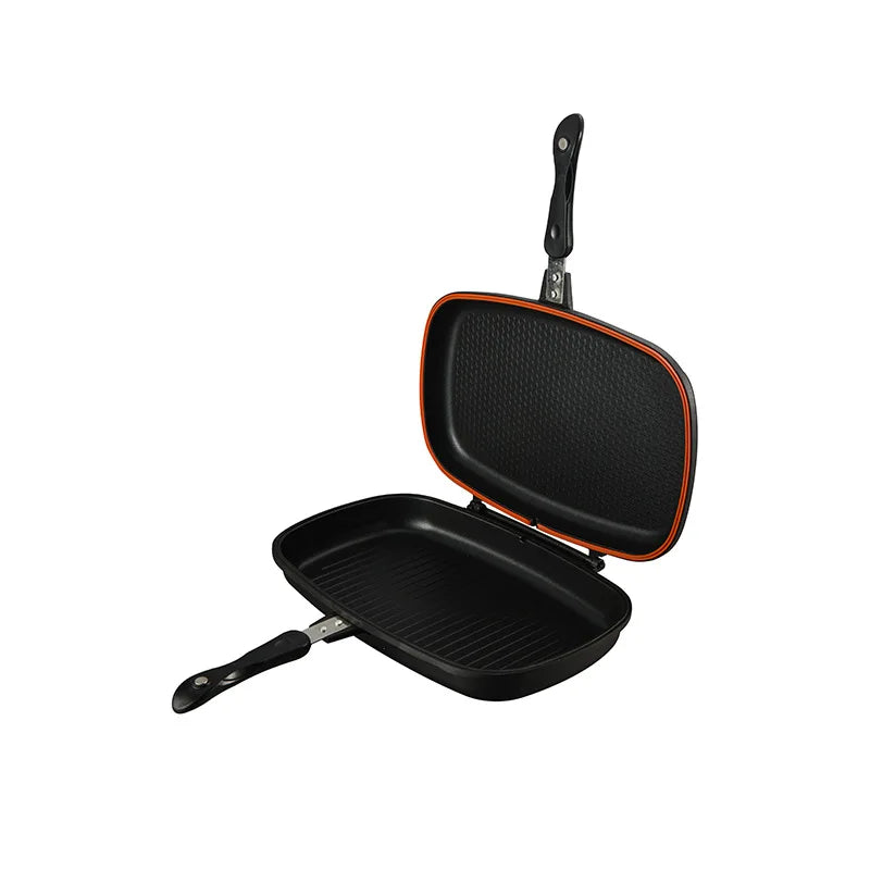 Poêle Double Face GIYOCA – Grill BBQ Multifonction