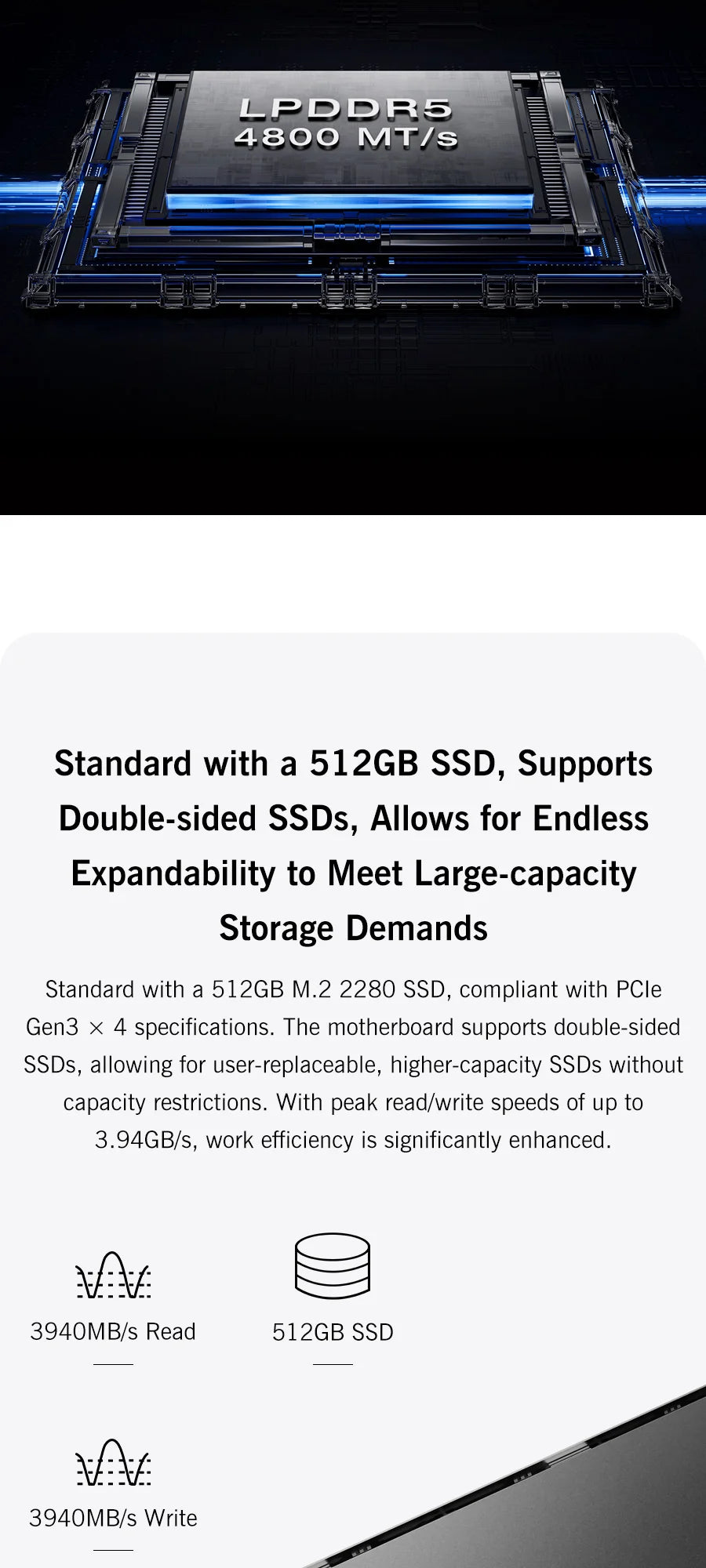 Mini PC Portable GPD MicroPC 2 — Intel Core i3-N350, 16 Go RAM, 512 Go SSD, Écran 7", Windows 11